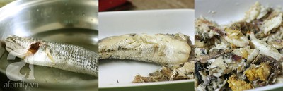 Cháo cá lóc rau đắng